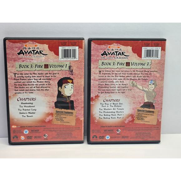 Avatar- The Last Airbender- Book 3: Fire- Volumes 1 & 3 DVD Bundle Set - Picture 2 of 3